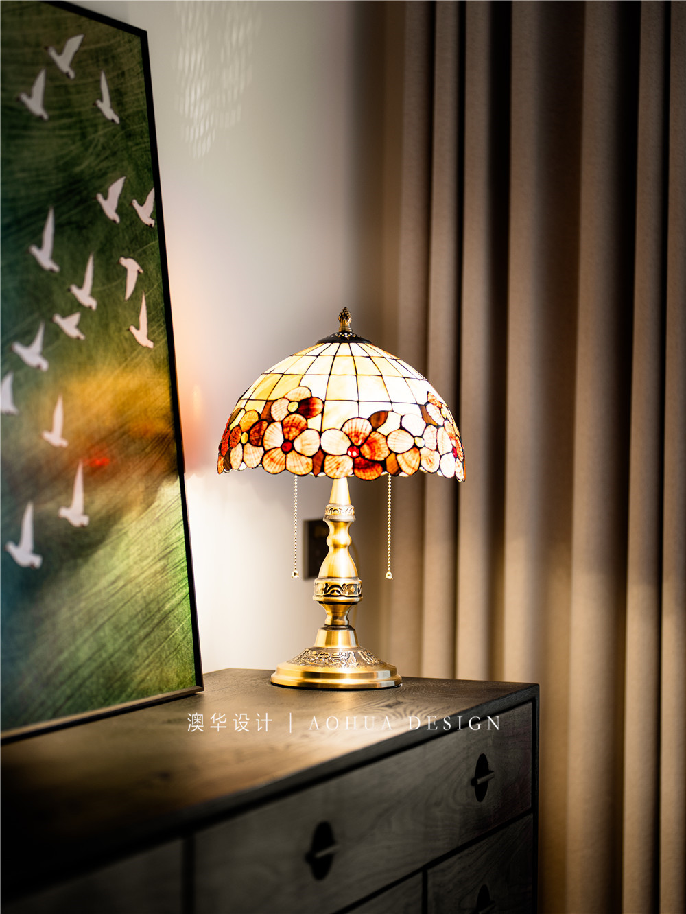 汉口公馆装修,现代中古风格