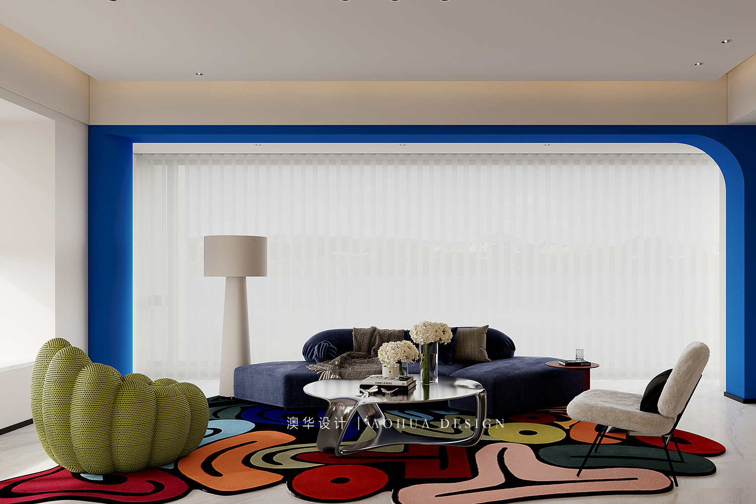 大户型装修,孟菲斯风格