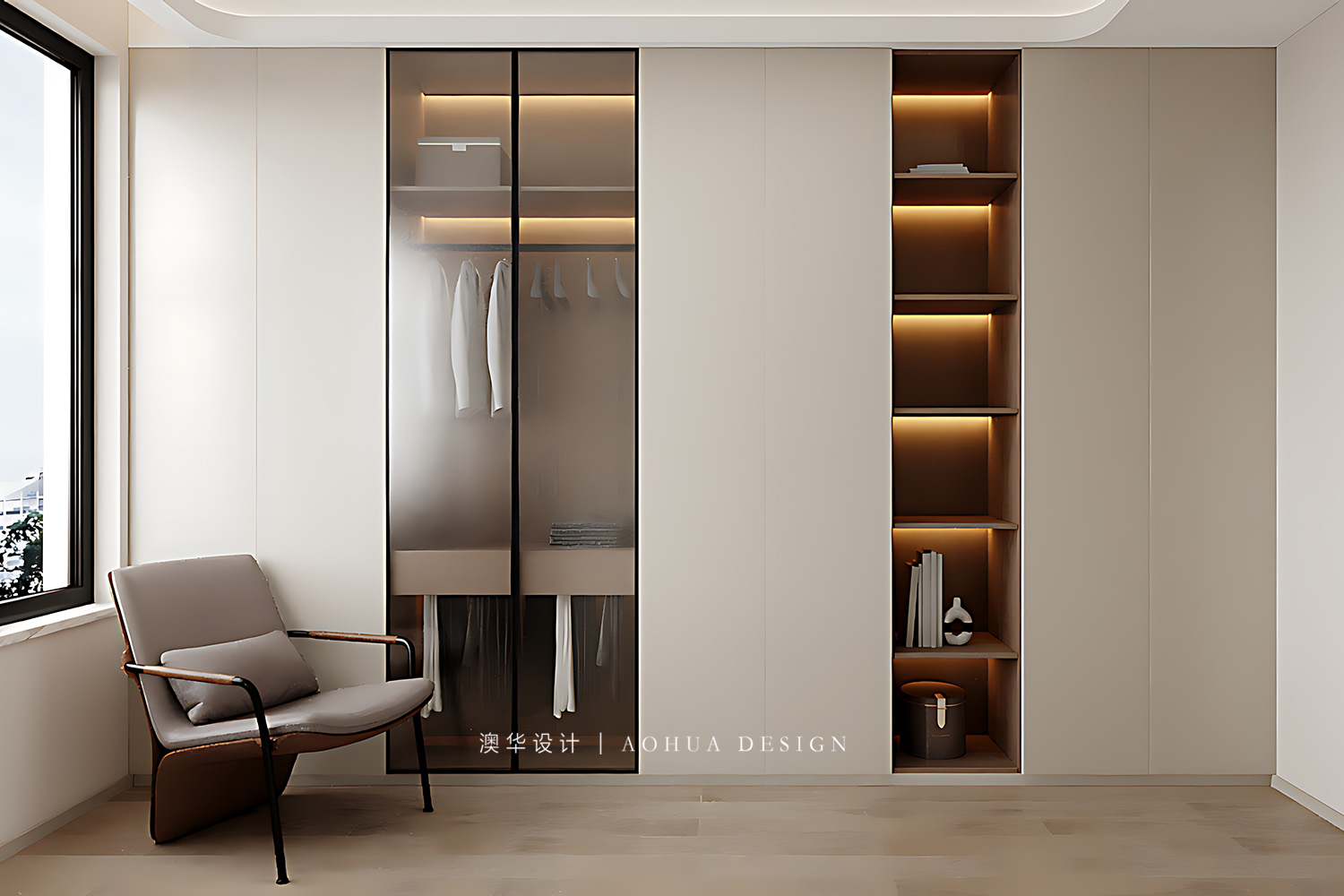 华发外滩首府装修,意式轻奢风格