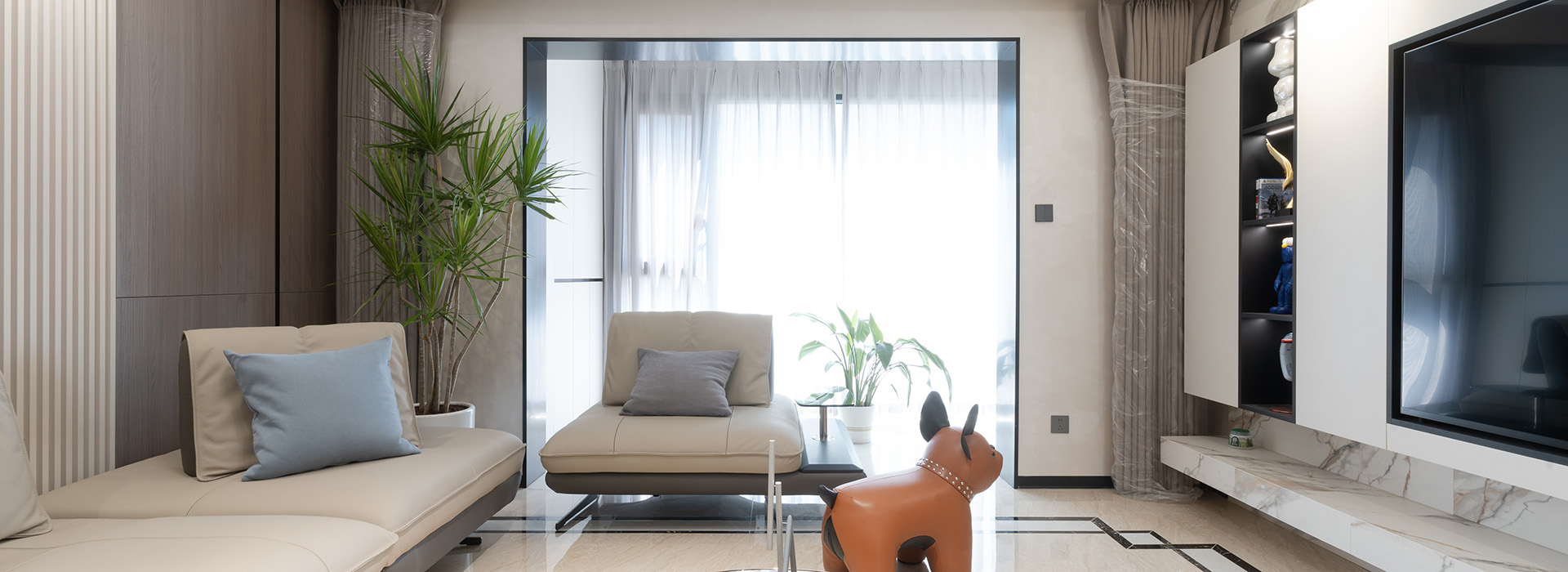 万科汉口传奇装修,现代轻奢风格