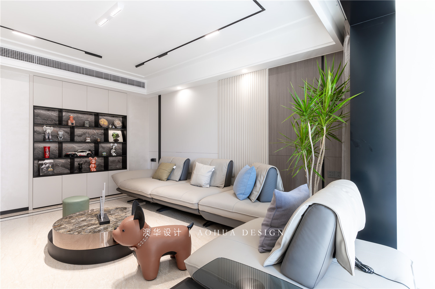 万科汉口传奇装修,现代轻奢风格