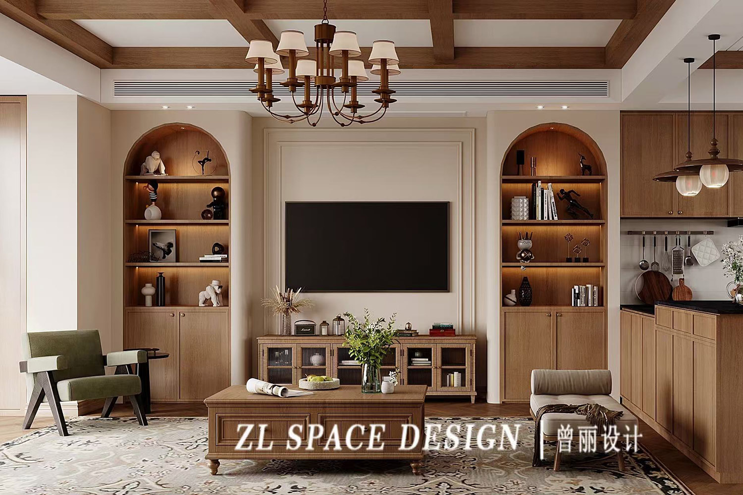 中粮光谷祥云装修,中古风装修