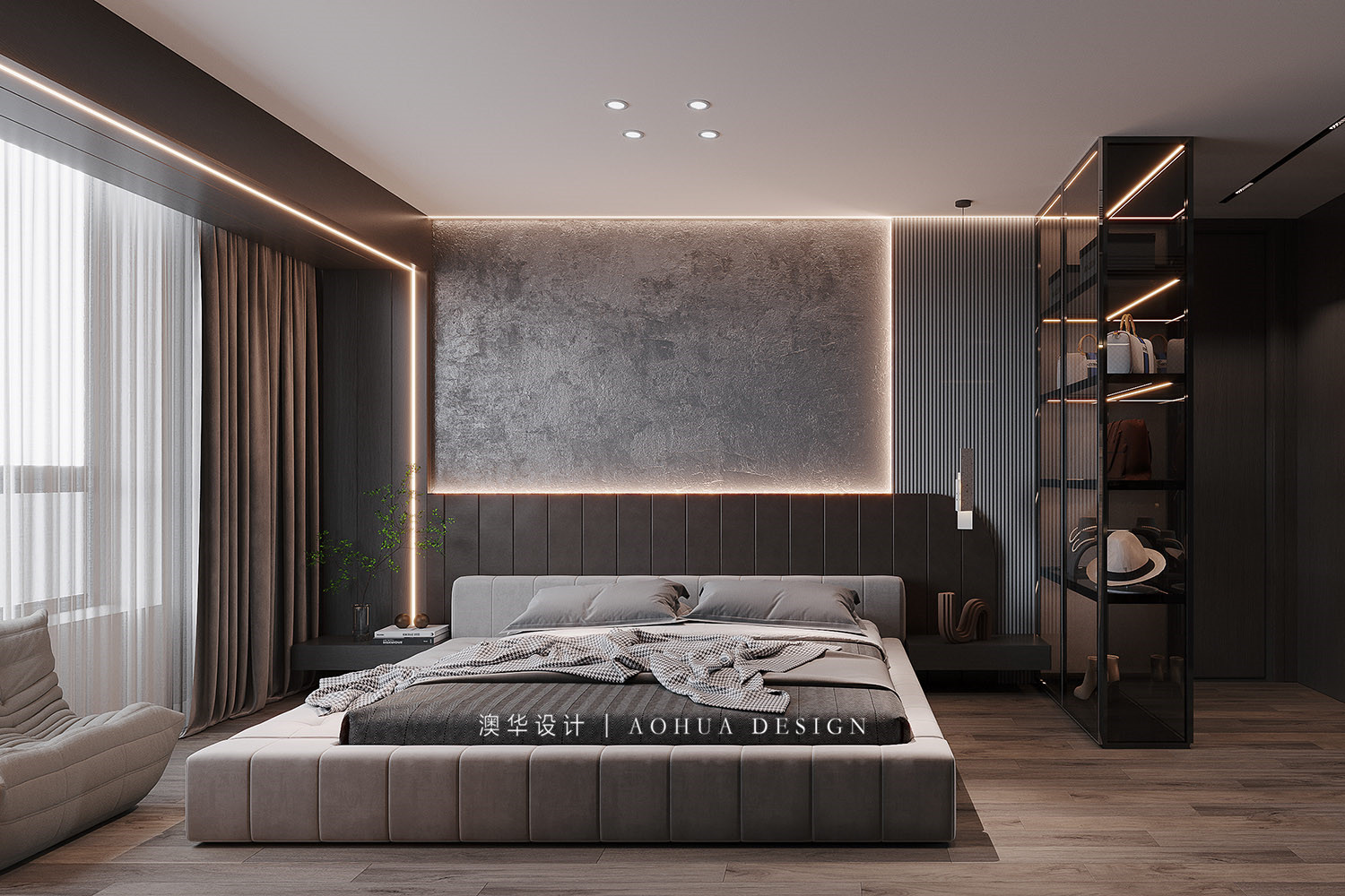 华侨城欢乐天际装修,大平层装修