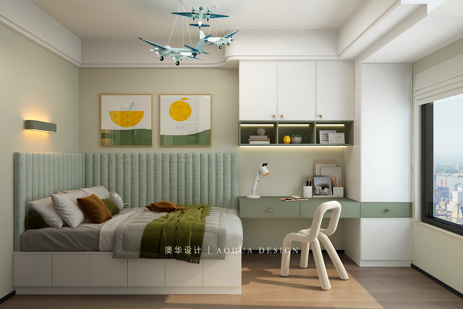 华侨城欢乐天际装修,大平层装修