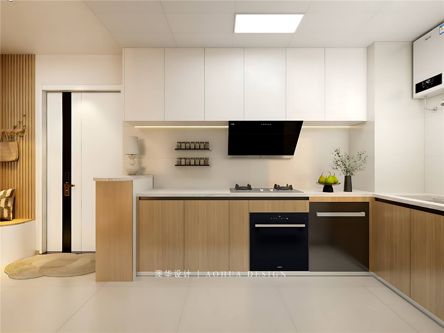 光谷悦城装修,现代奶油风格