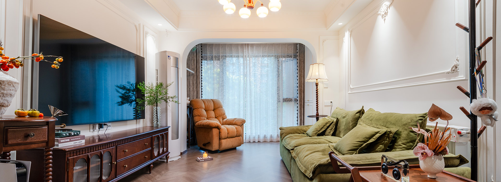 武汉天地御江苑装修,法式风格