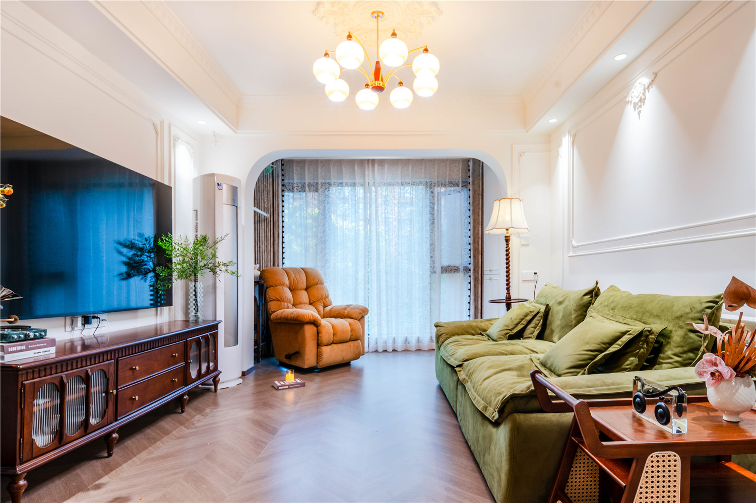 武汉天地御江苑装修,法式风格