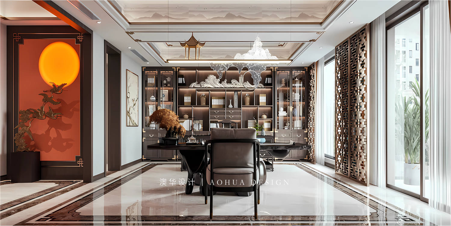 武汉别墅设计,中式风装修