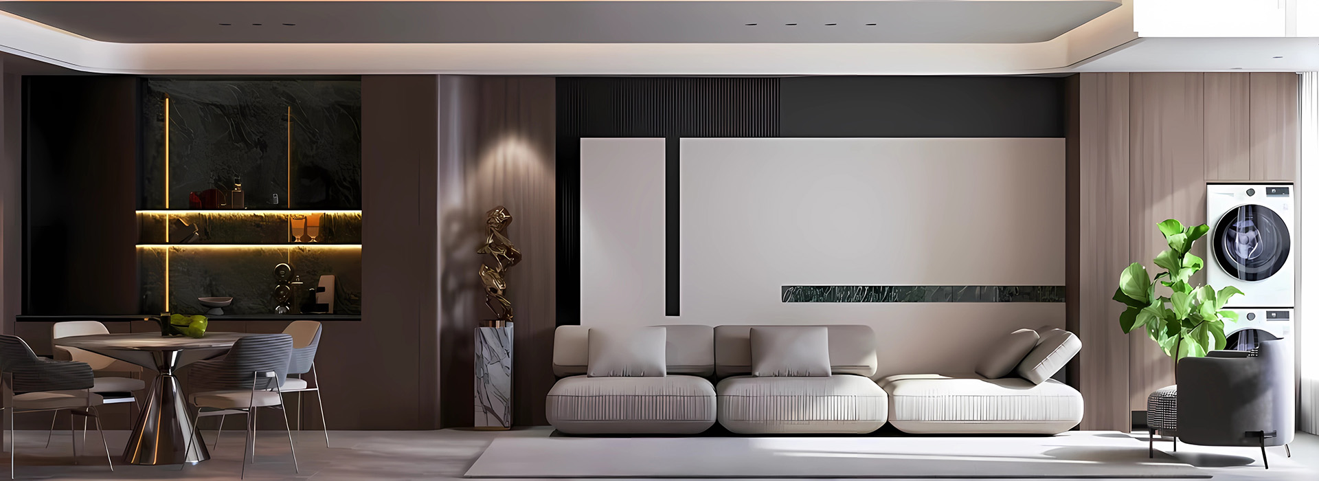 武汉润府装修,意式轻奢风格