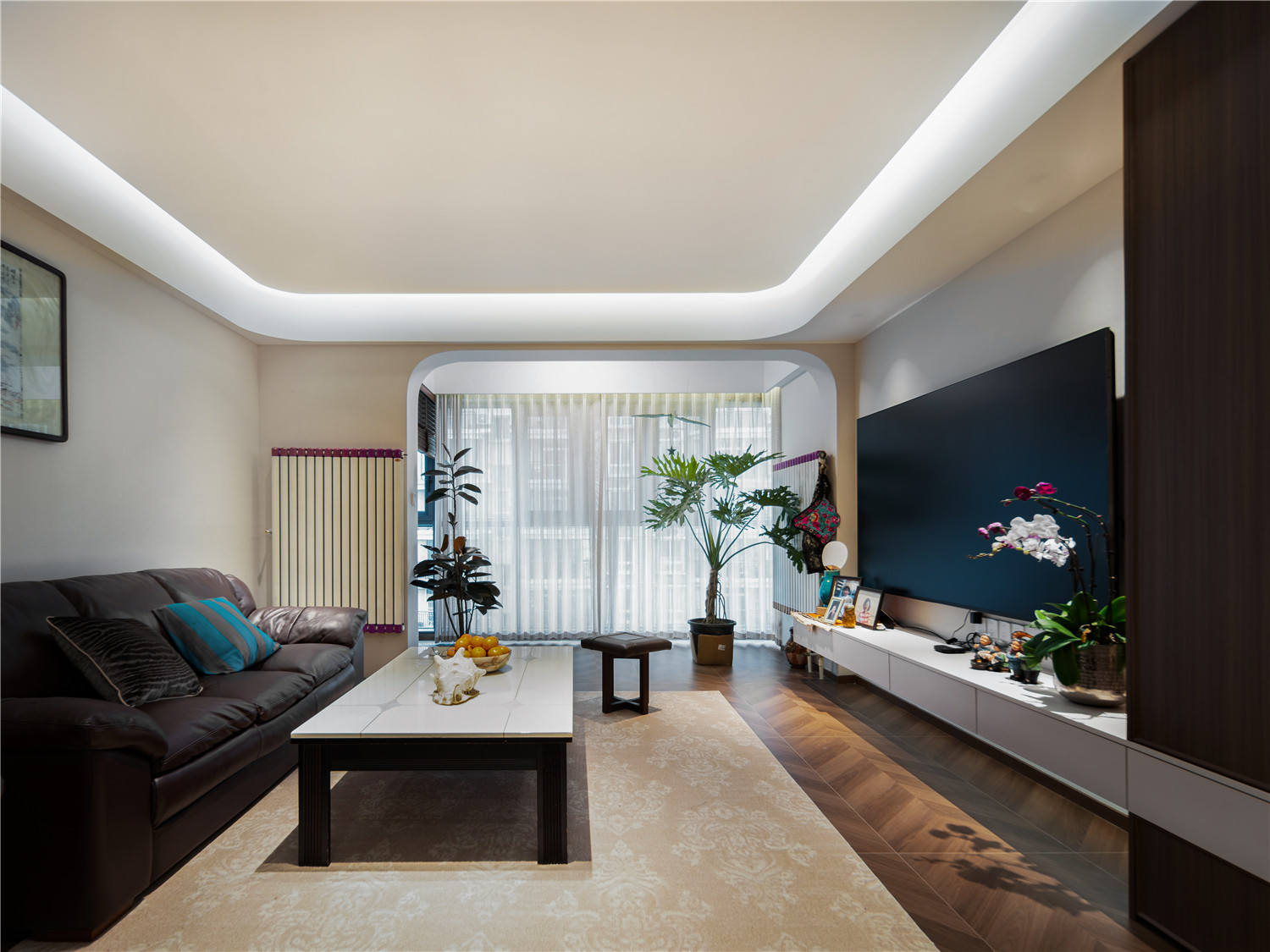 同馨花园二期装修,现代中古风格