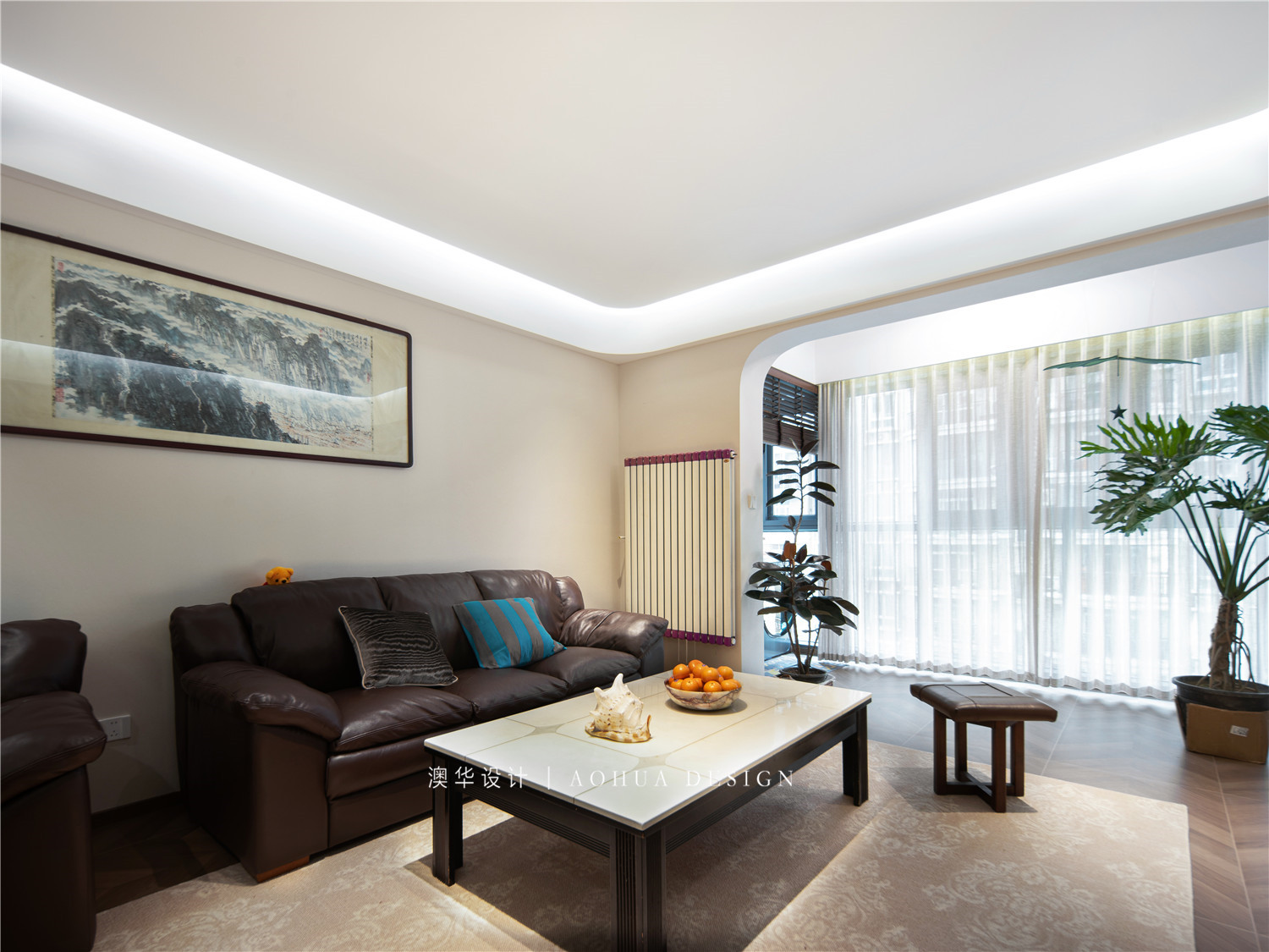 同馨花园二期装修,现代中古风格