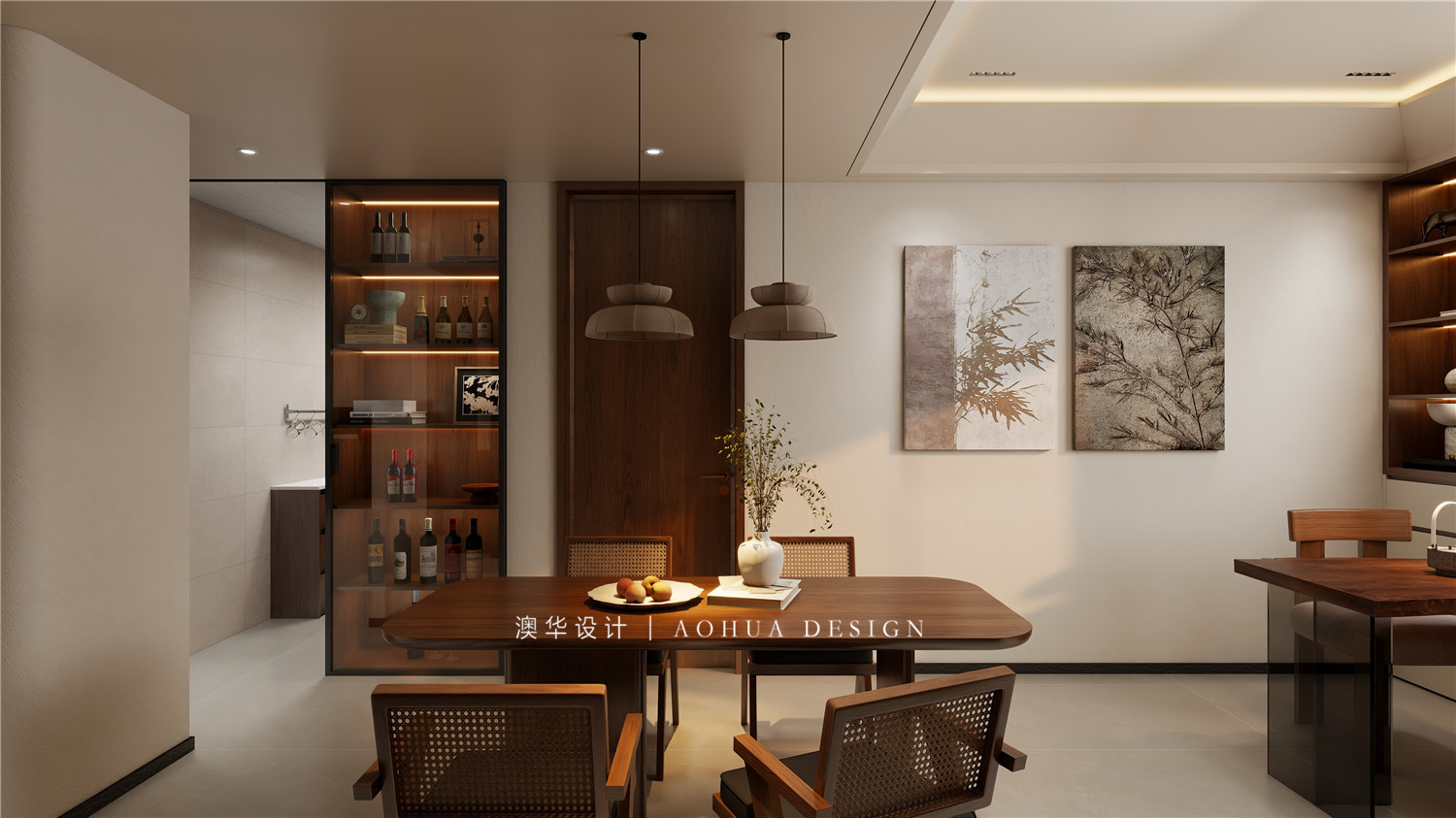 同馨花园装修,现代中古风格