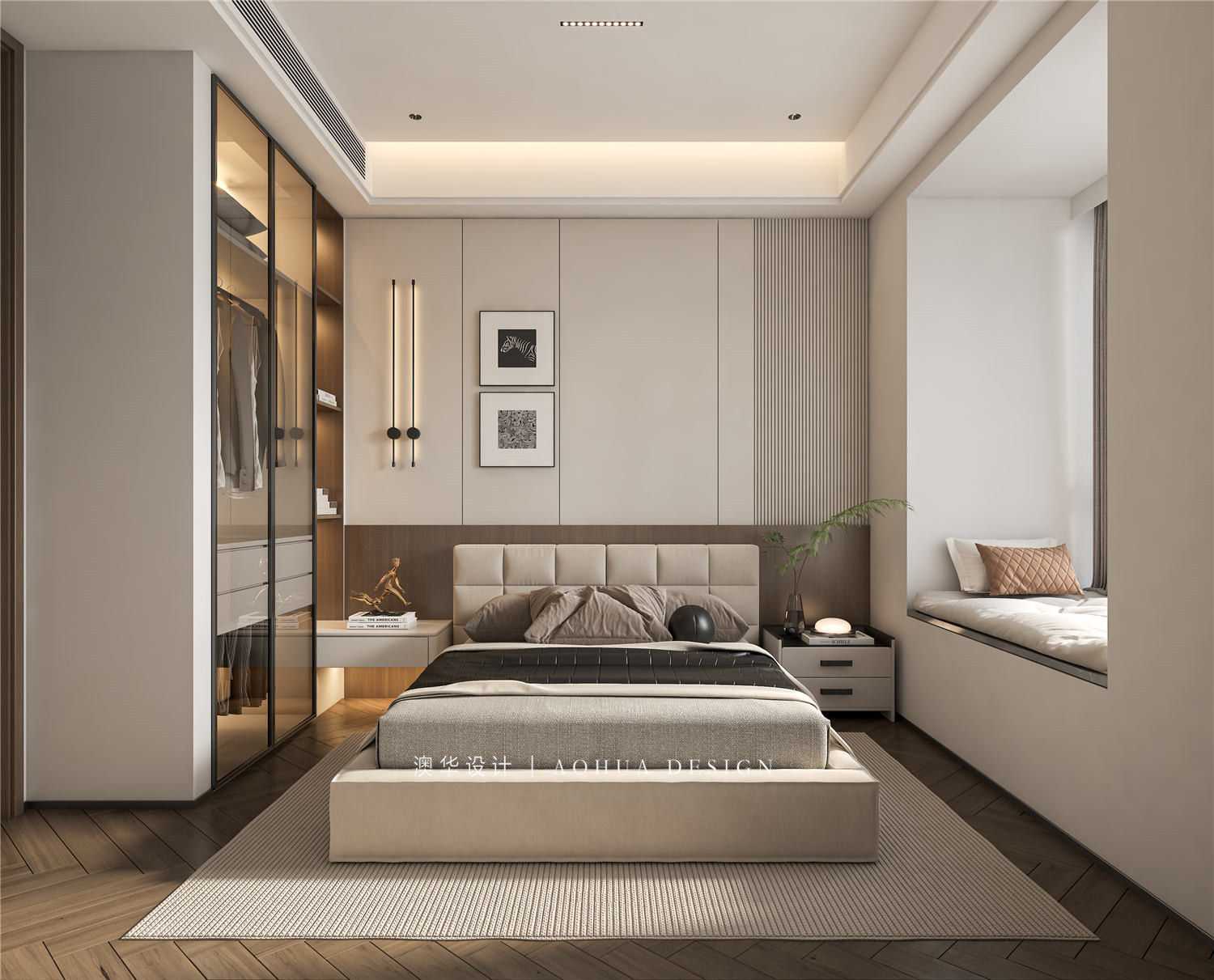 招商江山风华装修,意式轻奢风格