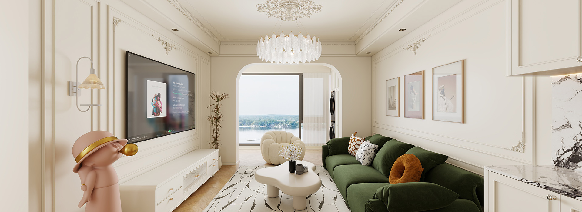 汉口1872装修,轻法式风格