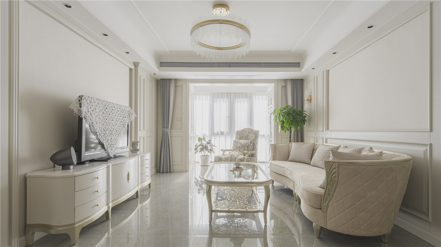 大洲星城装修,美式轻奢风格