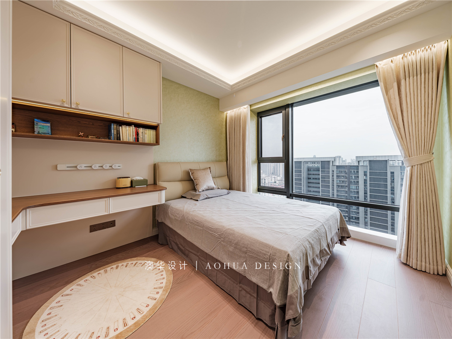 月亮湾壹号装修,法式轻奢风格