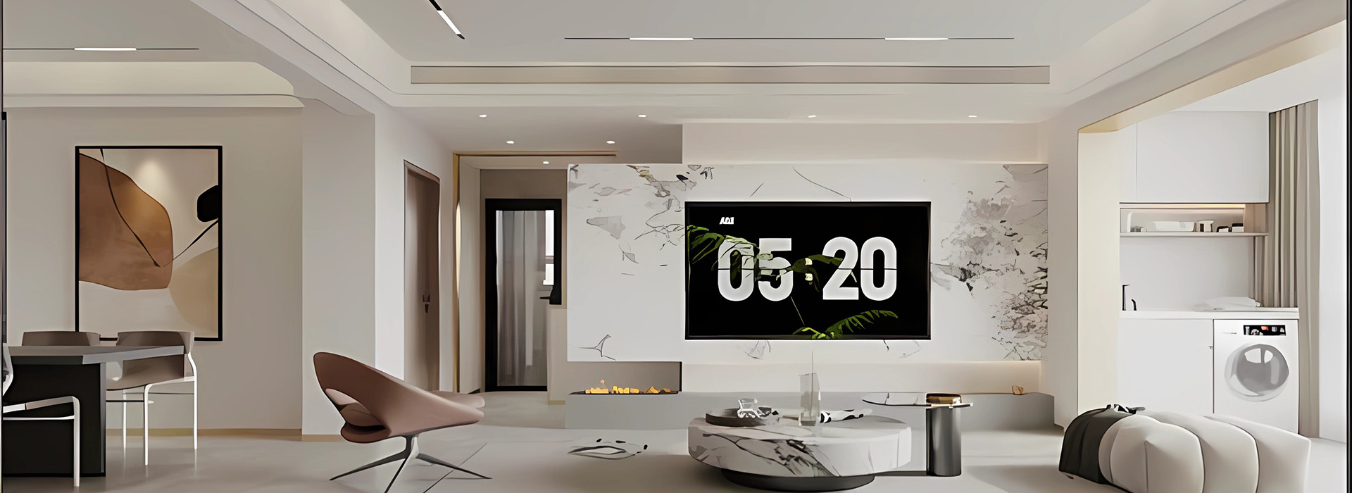 华发都荟天地装修,现代简约风格