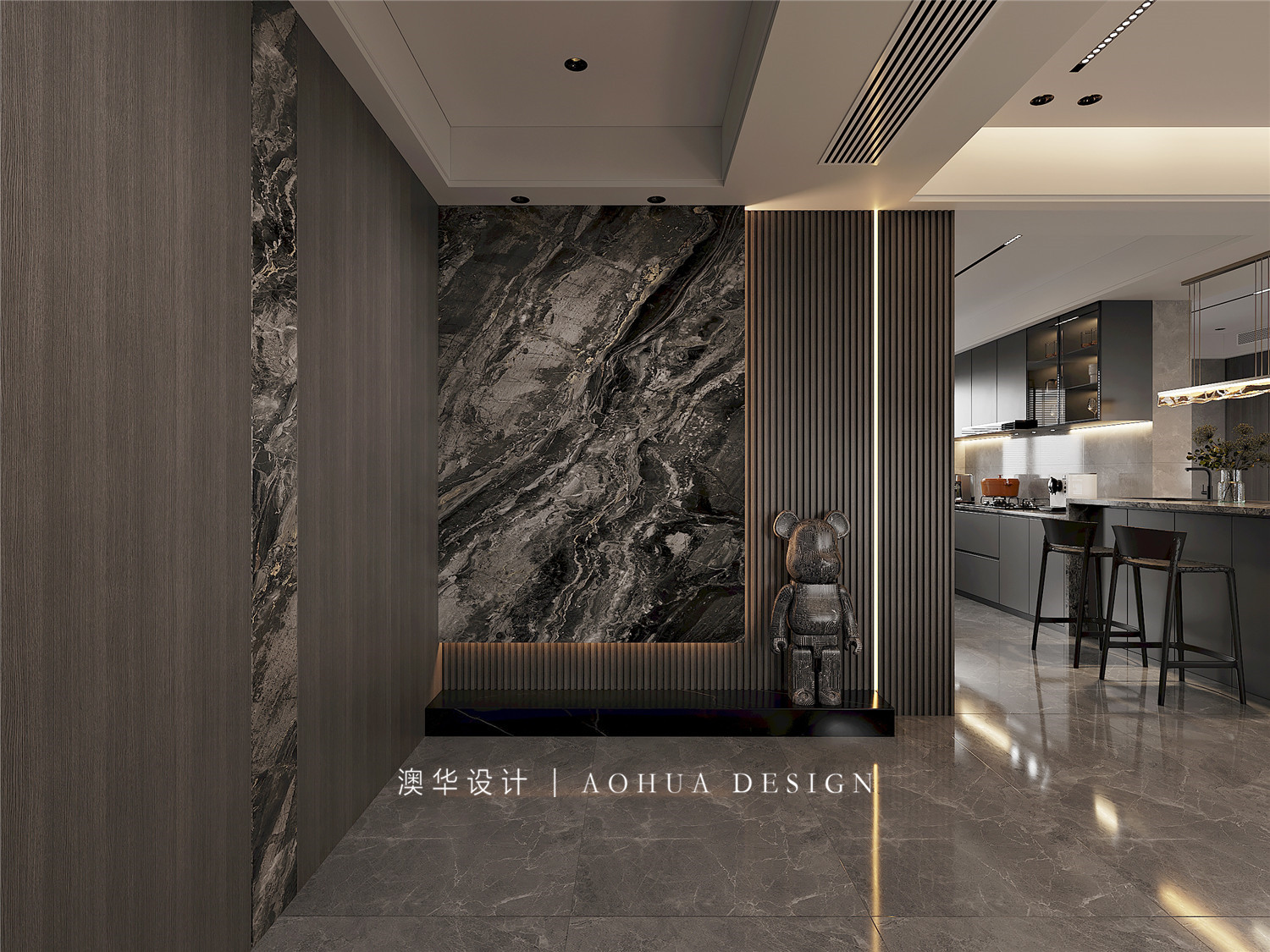 大户型装修,意式轻奢风格