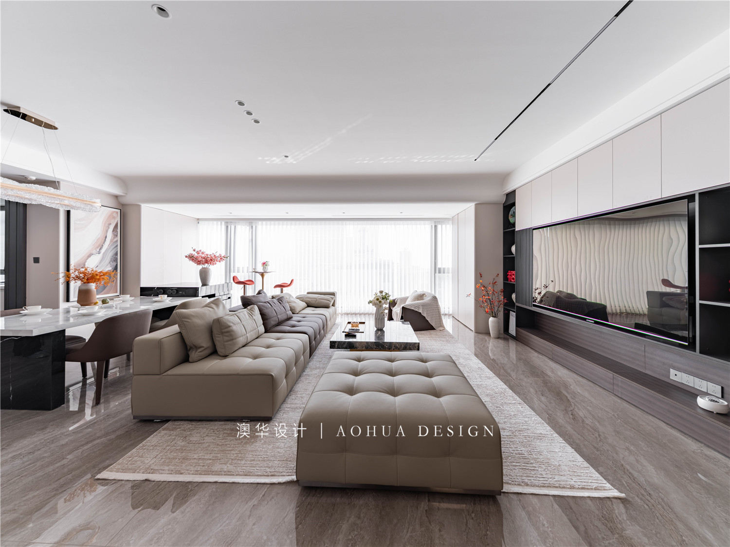 绿地海铂御观装修,大平层装修