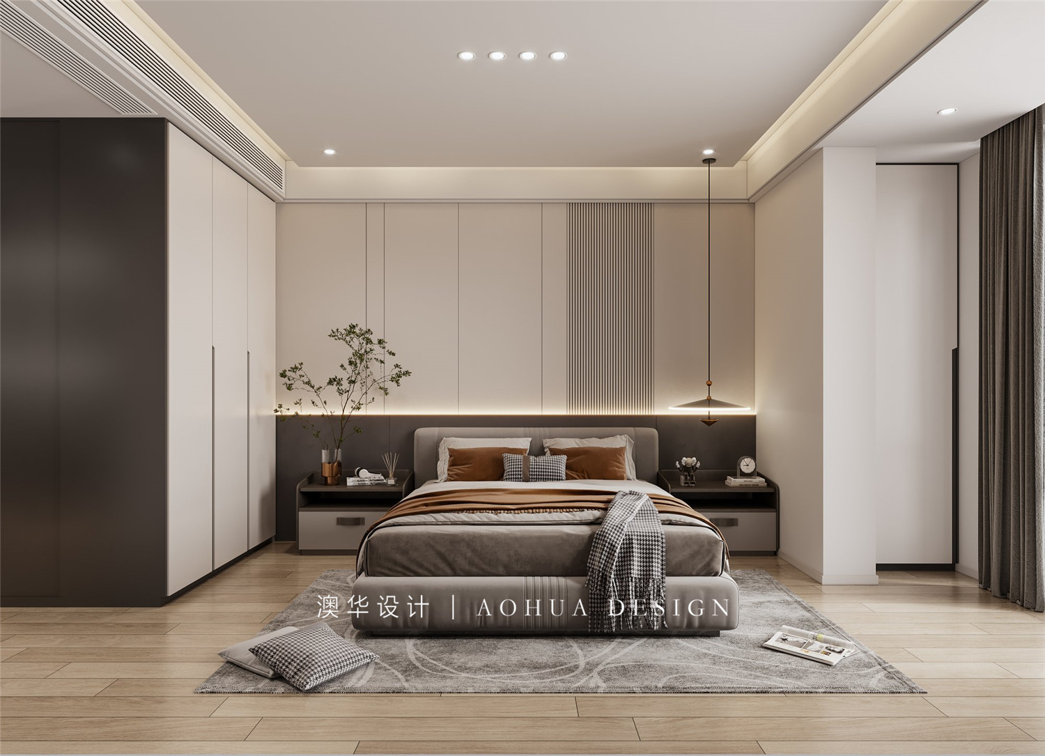 泛海国际装修,意式极简风格