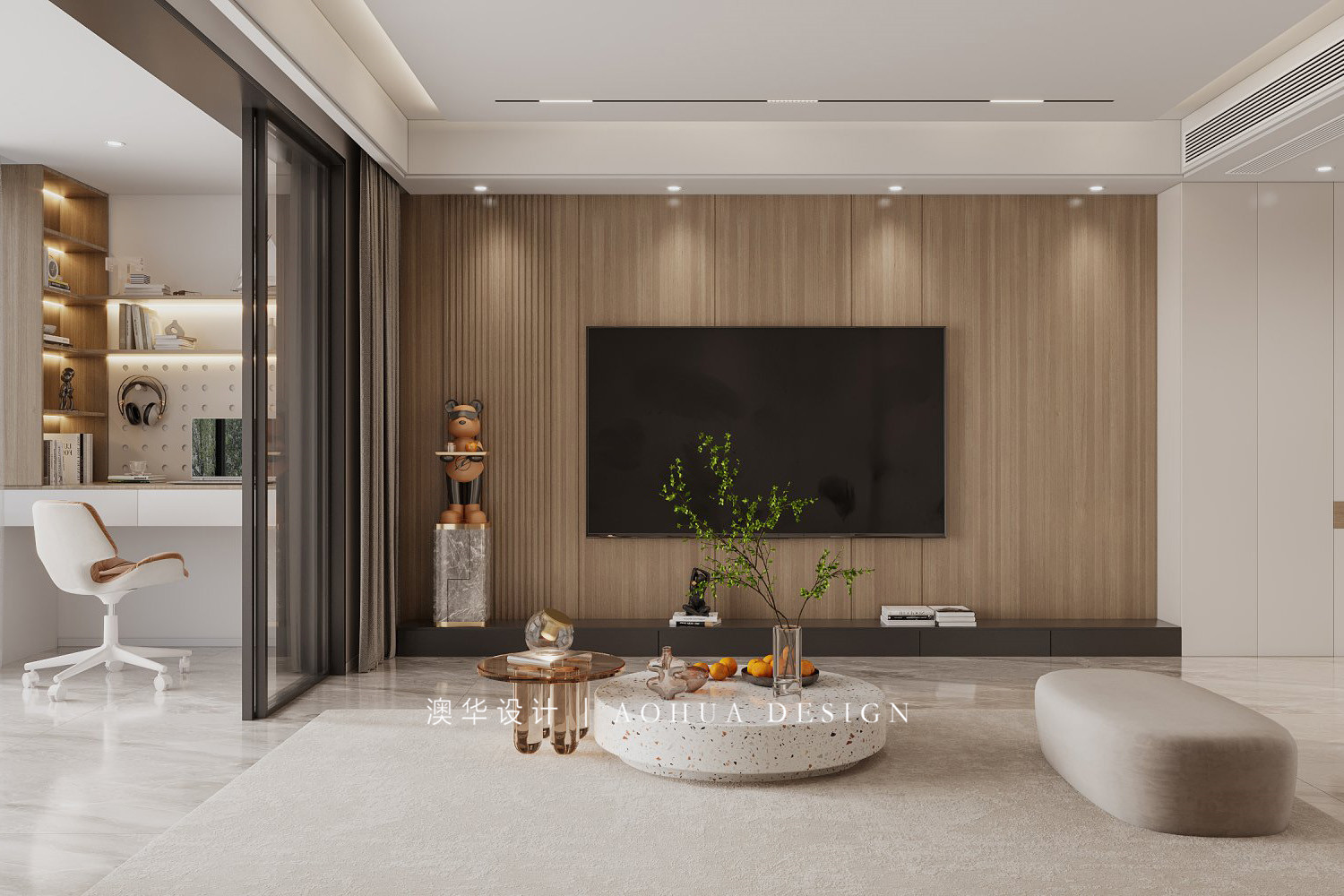 泛海国际装修,意式极简风格