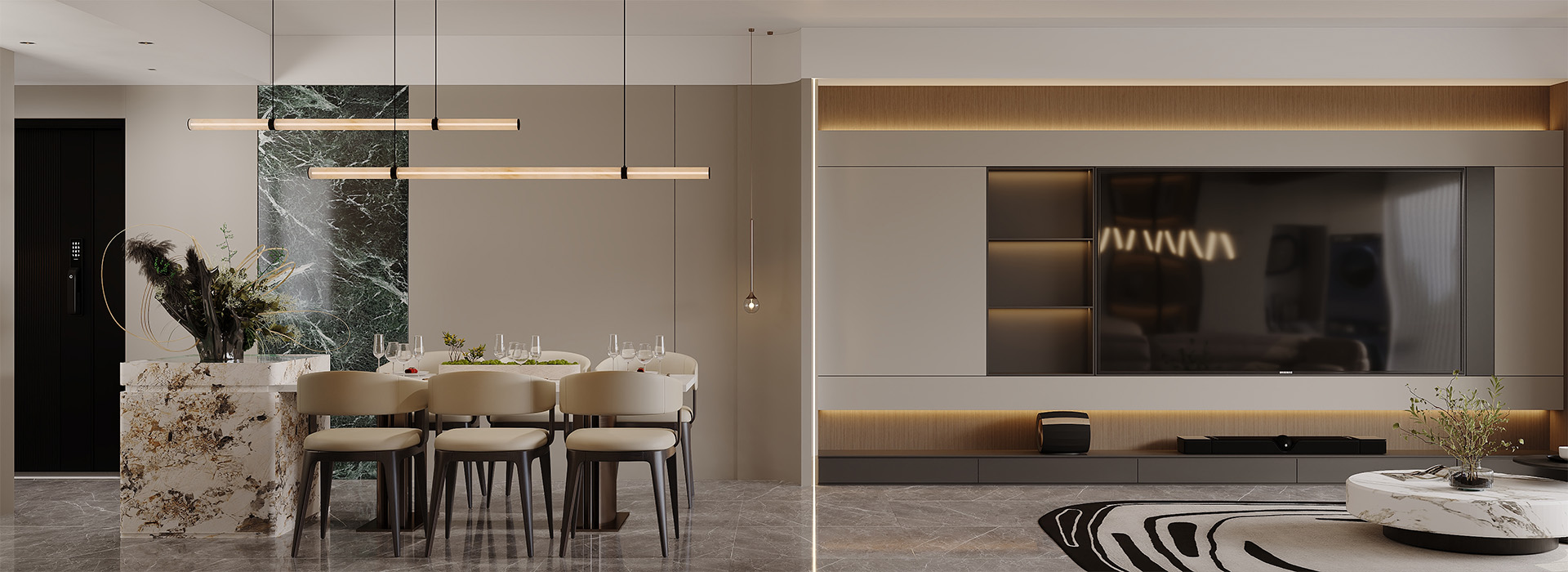 中交澄园装修,现代意式风格设计