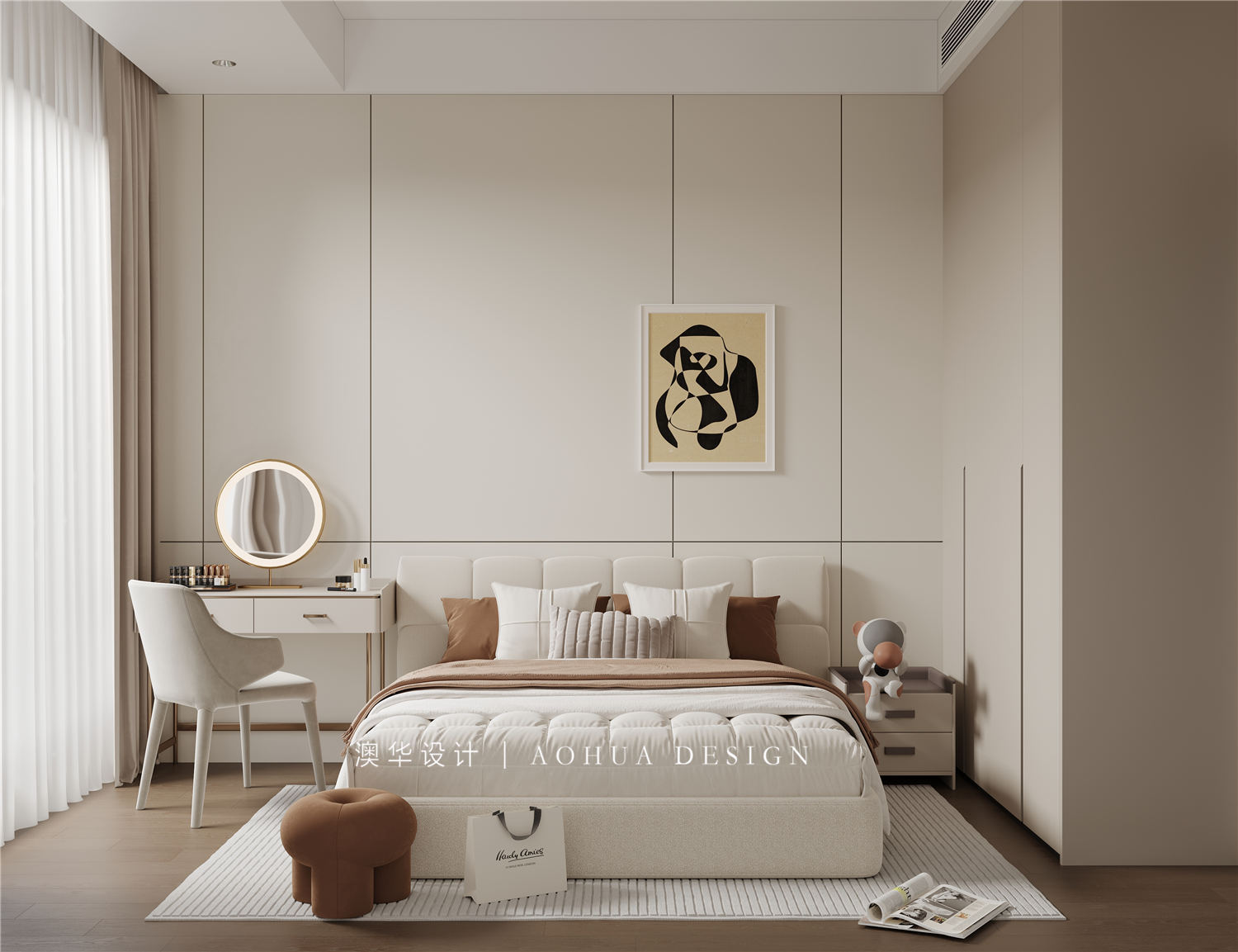 上叠别墅装修,意式现代风格