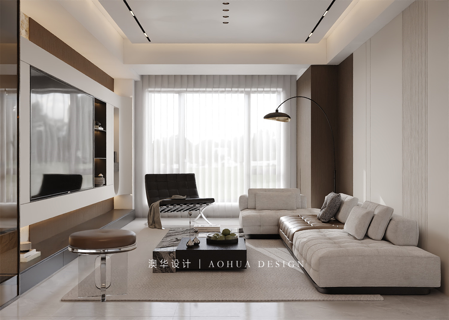 龙樾上城装修,现代风格设计