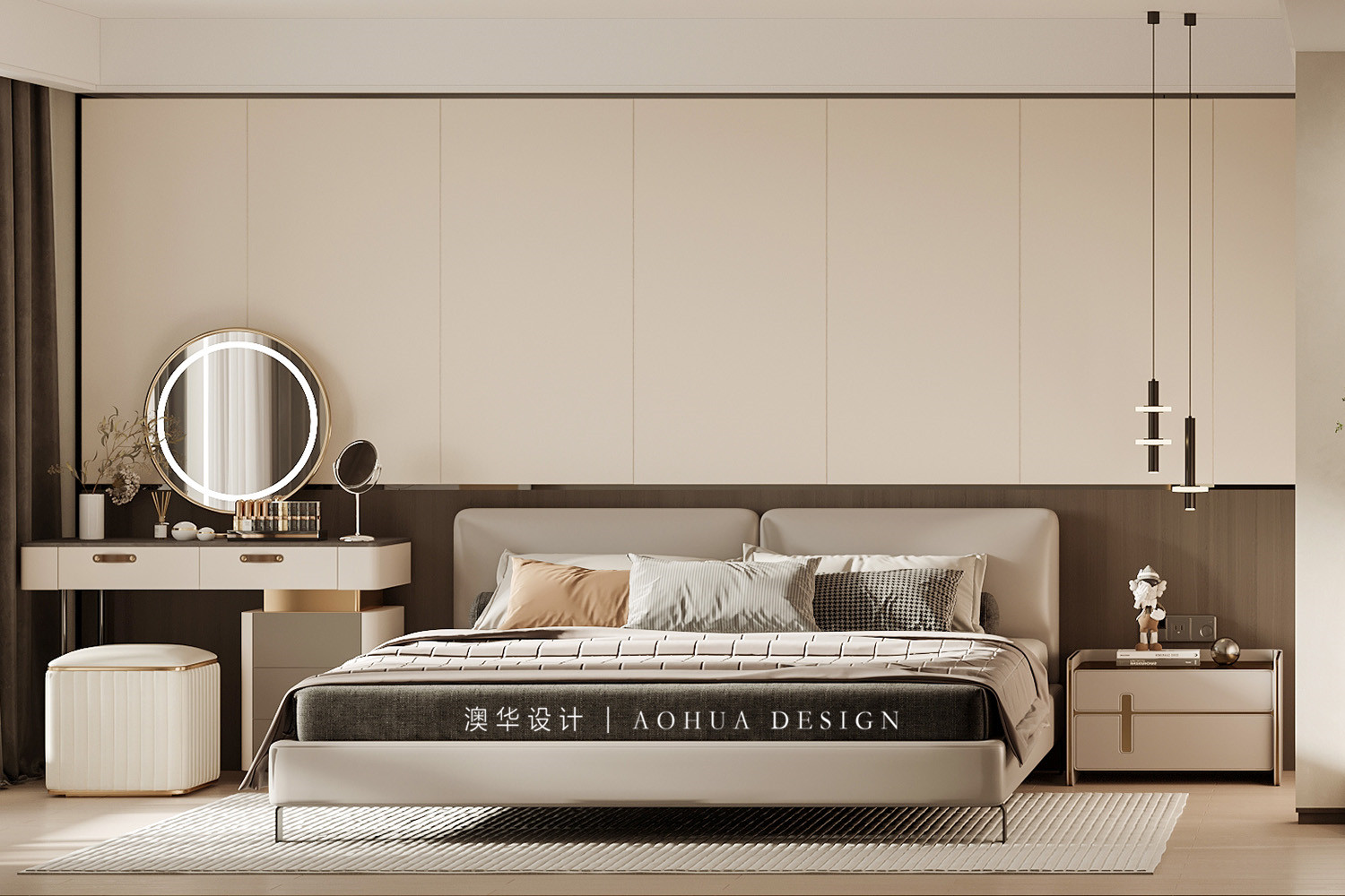 华发中城荟装修,现代意式风格