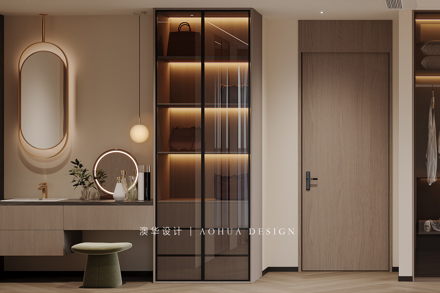 现代意式风格,四居室装修设计