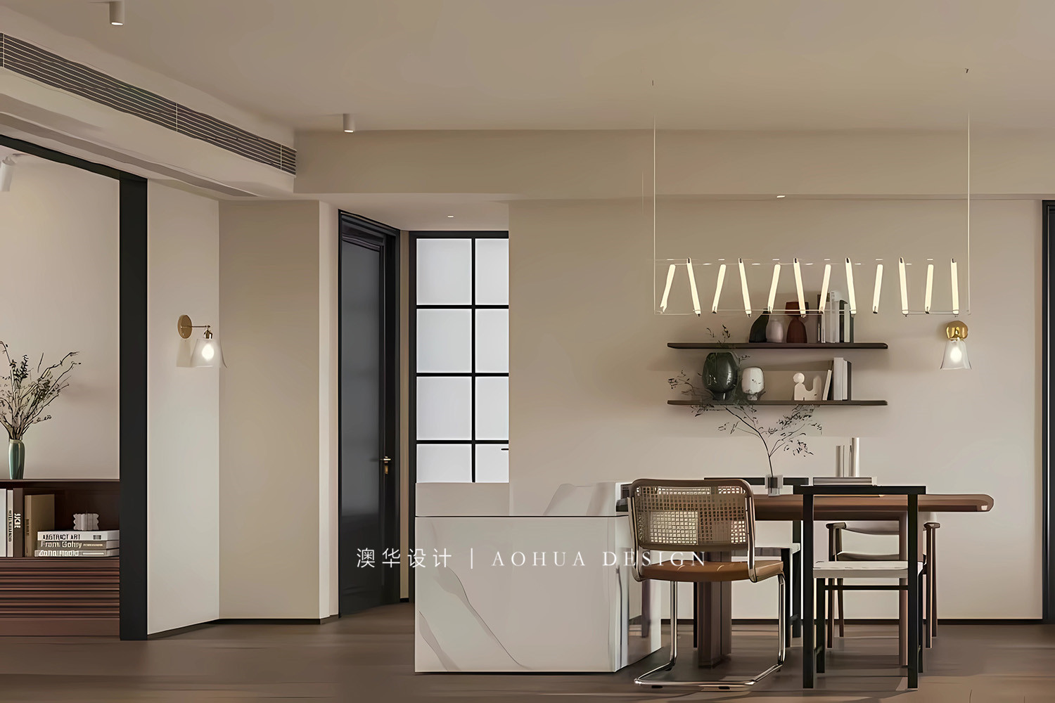 中建大公馆装修,中古风设计