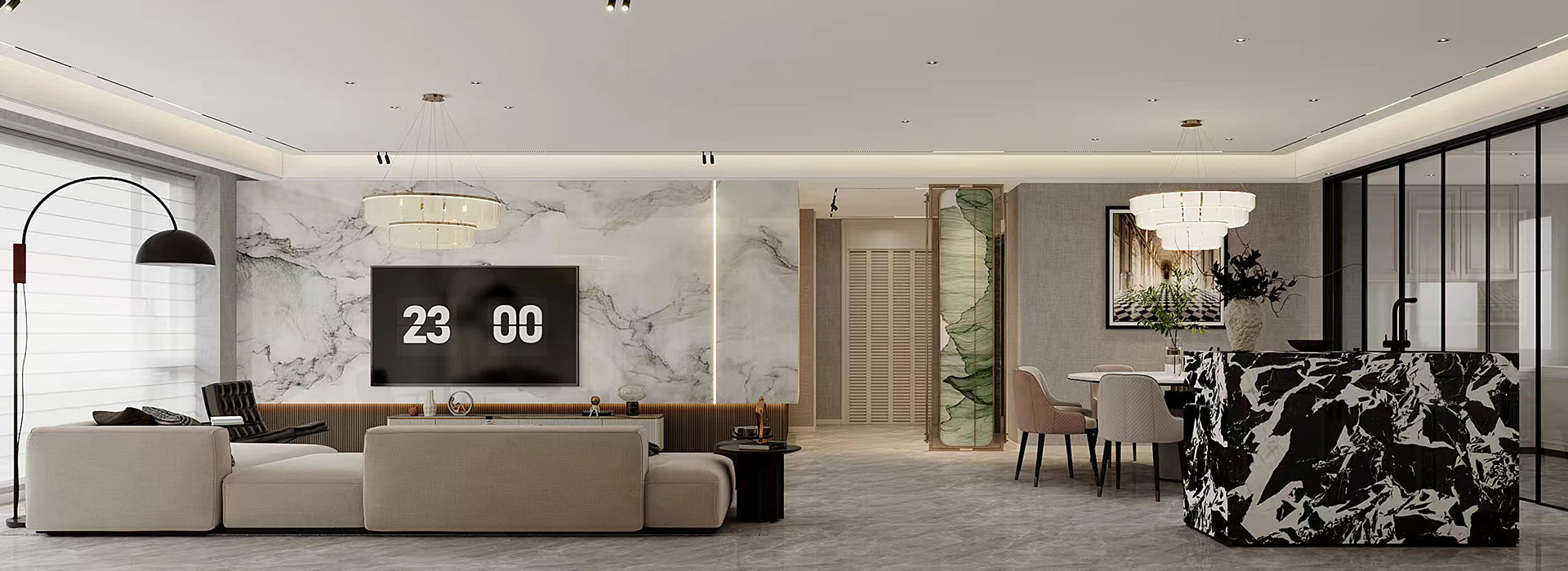 龙湖御湖境装修,大平层装修设计