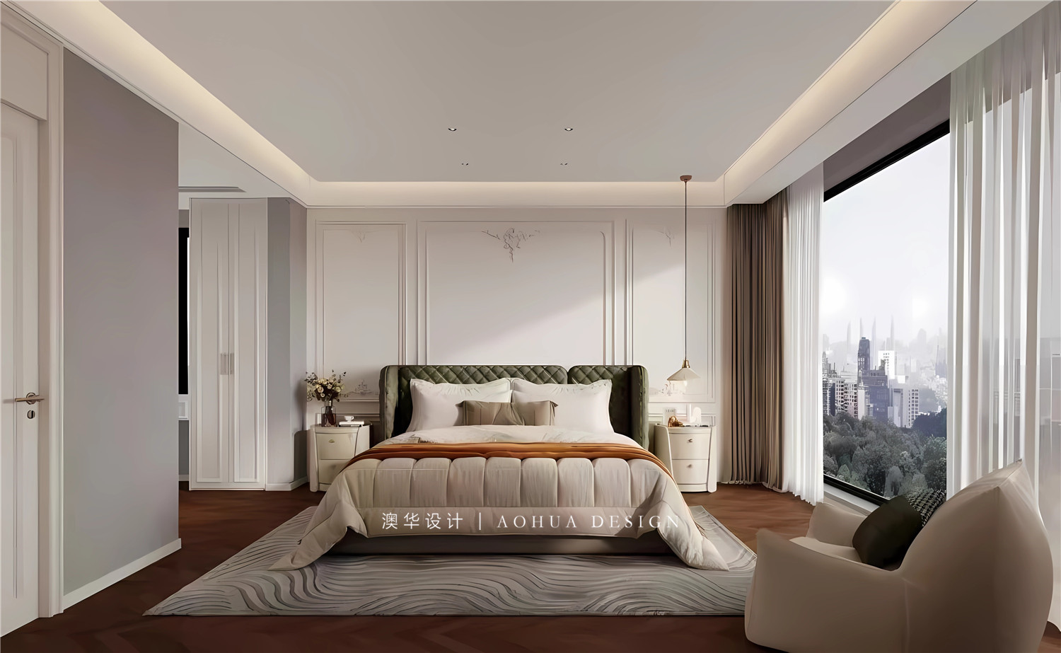 法式风格装修,两孩家庭装修