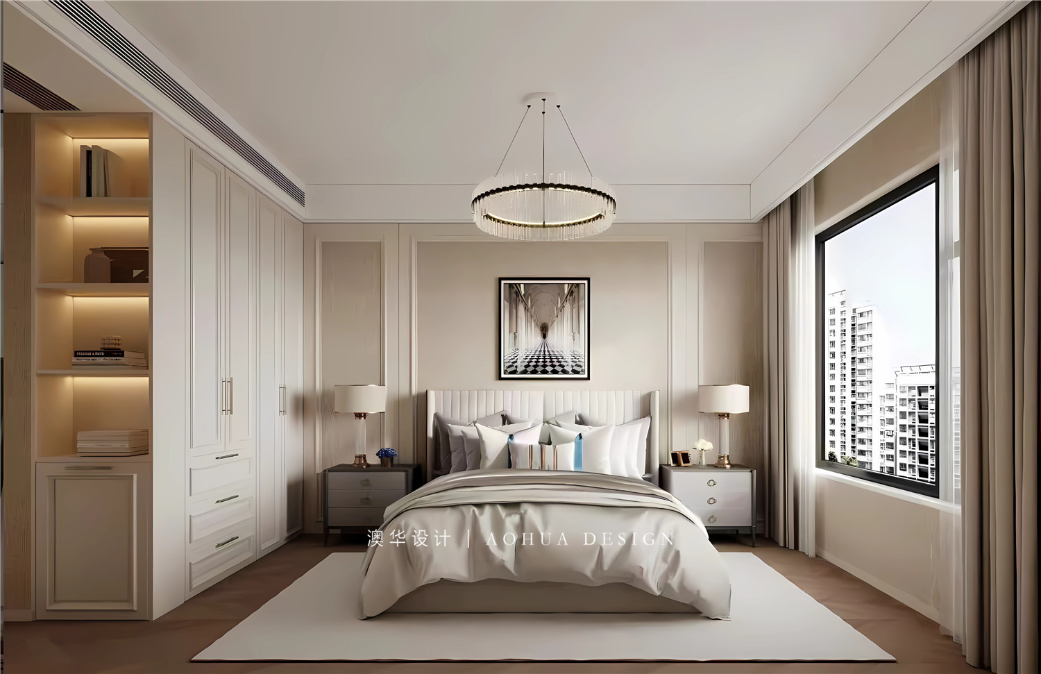 法式风格装修,两孩家庭装修