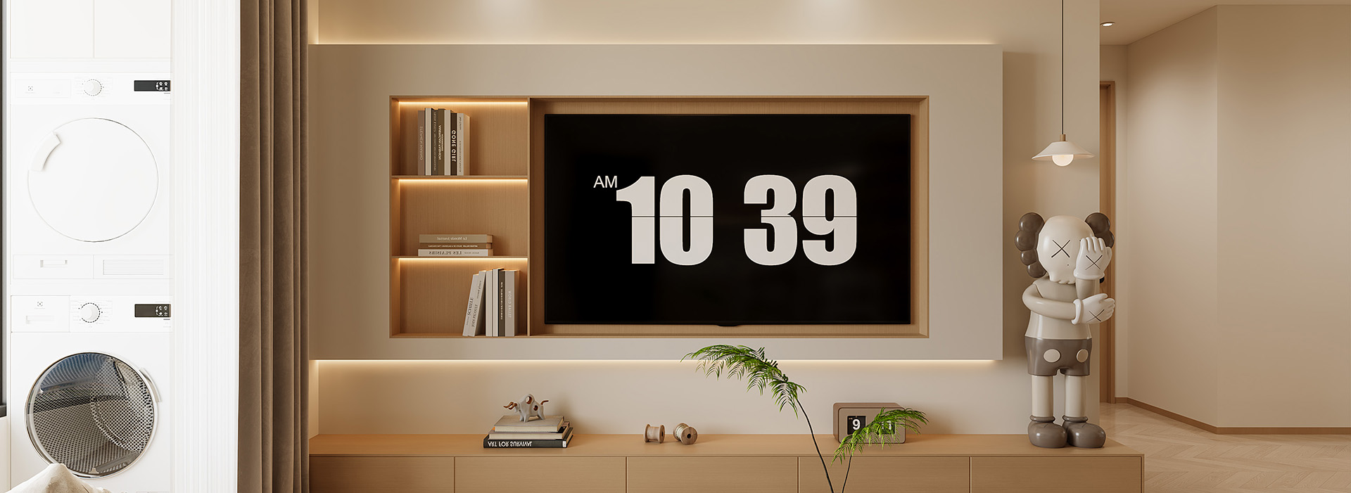 湾郡装修,现代原木风格装修