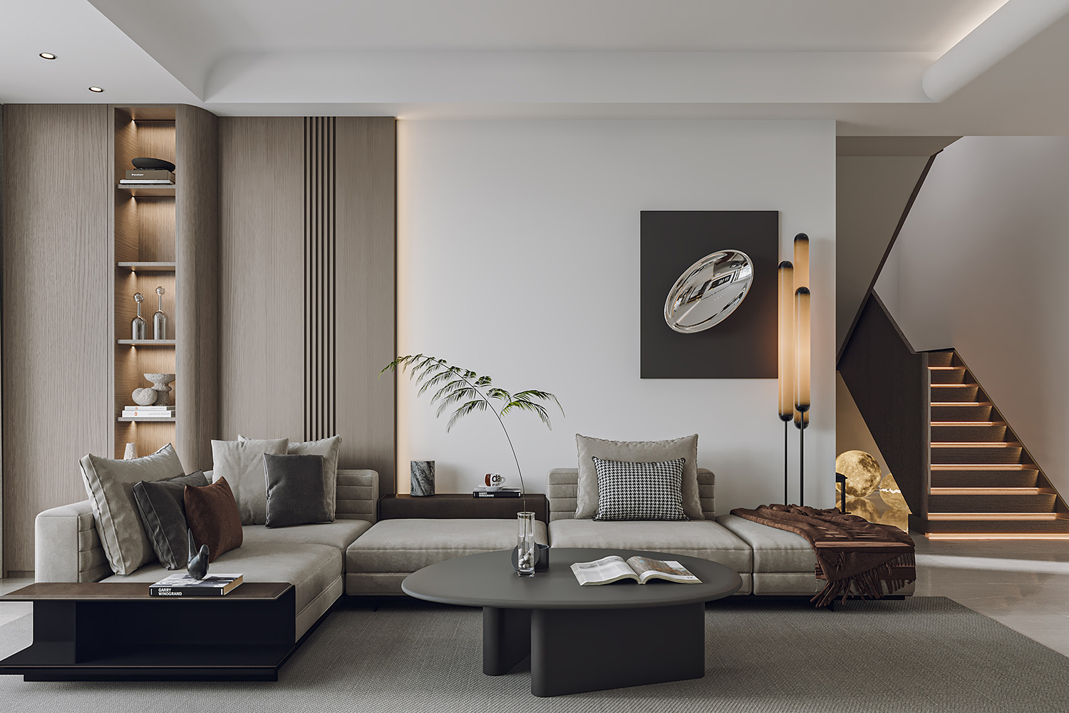 华侨城欢乐天际装修,现代轻奢风格