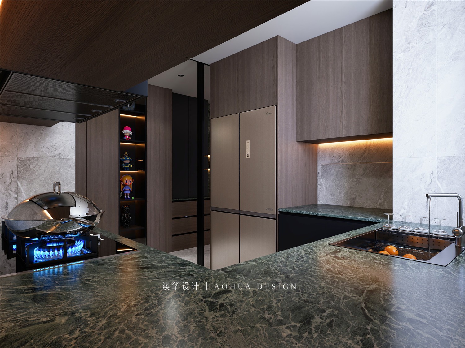 武汉润府装修,意式轻奢风格 武汉润府装修,意式轻奢风格